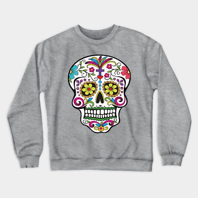 colorflush skull Crewneck Sweatshirt by parth008